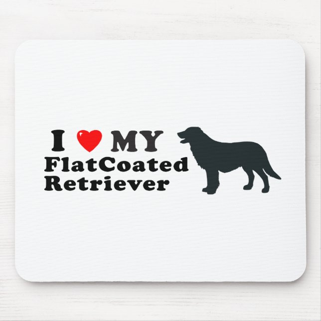 FlatCoated Retriever Mouse Mat (Front)