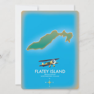 Flatey, Breiðafjörður, Iceland Map