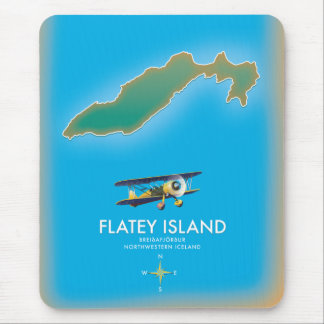 Flatey, Breiðafjörður, Iceland Map Mouse Mat