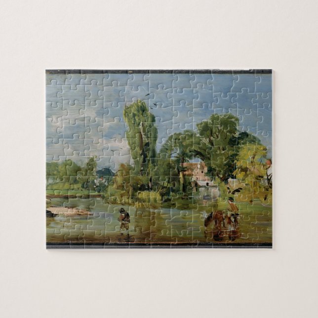 Flatford Mill, c.1810-11 (oil on panel) Jigsaw Puzzle (Horizontal)