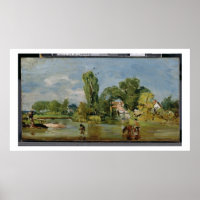 Flatford Mill, c.1810-11 (oil on panel)