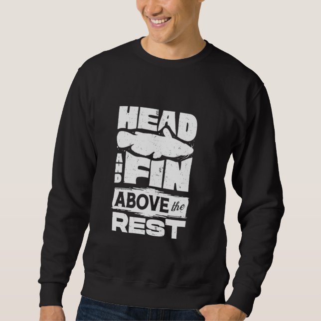 Flathead Catfish Fishing Catfish Hunter Catfishing Sweatshirt (Front)