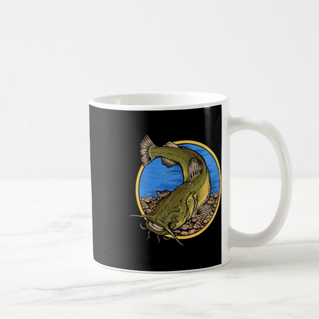 Flathead Catfish Fishing  Coffee Mug (Right)