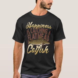Flathead Catfish Fishing Graphic Freshwater Fish T-Shirt