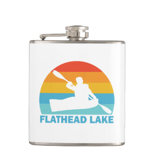 Flathead Lake Montana Kayak Hip Flask