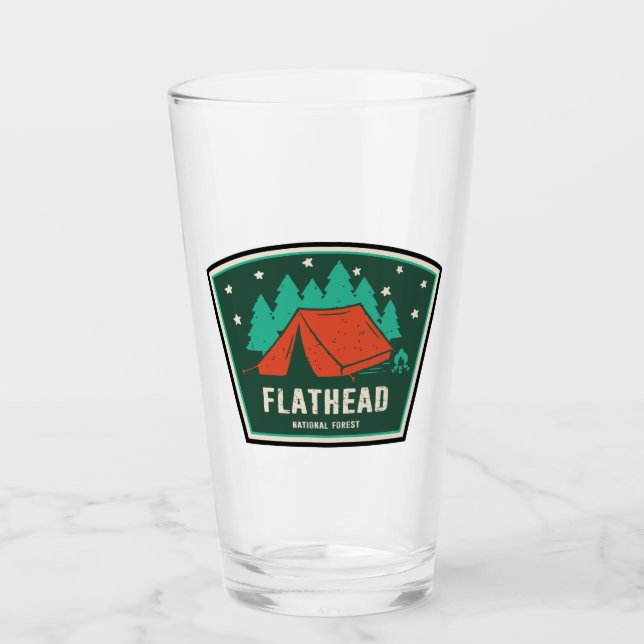 Flathead National Forest Camping Glass (Front)