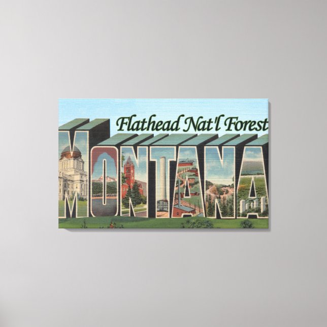 Flathead Nat'l Forest, Montana Canvas Print (Front)