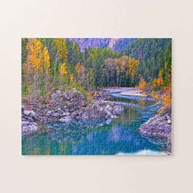 Flathead River Montana. Jigsaw Puzzle (Horizontal)