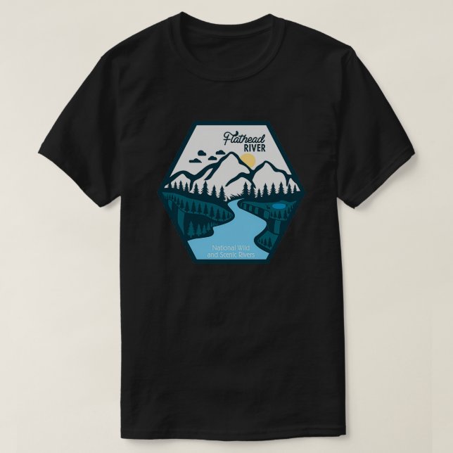 Flathead river T-Shirt (Design Front)