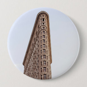 Flatiron building 10 cm round badge