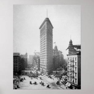 Flatiron Building, 1905. Vintage New York Photo Poster