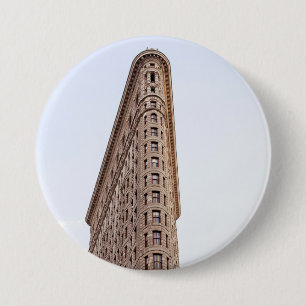 Flatiron building 7.5 cm round badge