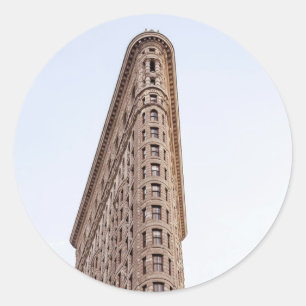 Flatiron building classic round sticker