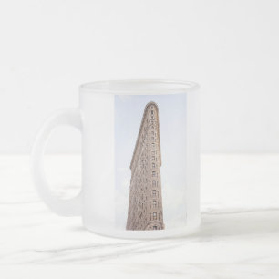 Flatiron building frosted glass coffee mug