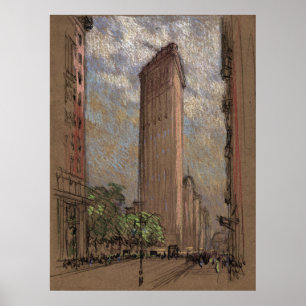 Flatiron Building in New York City circa 1904 Poster