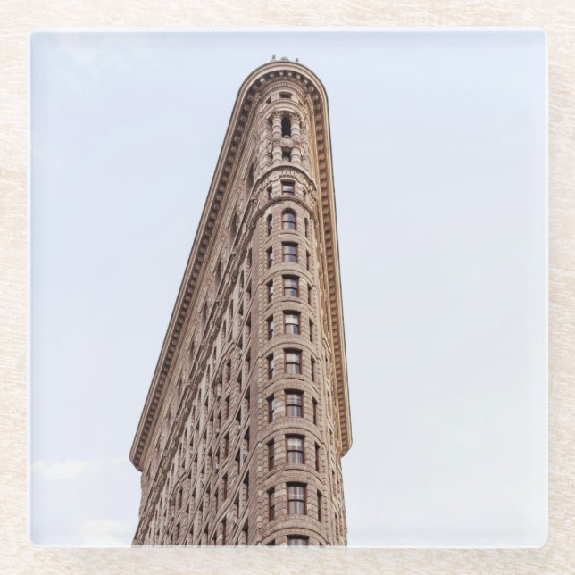 Flatiron Building New York City  Glass Coaster (Front)