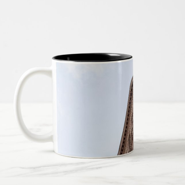 Flatiron Building New York City  Two-Tone Coffee Mug (Left)