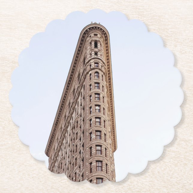 Flatiron building  paper coaster (Front)
