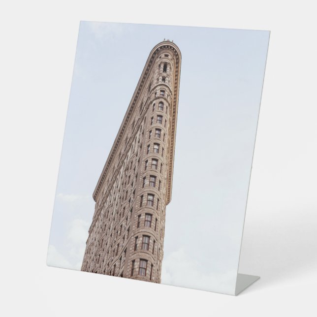 Flatiron building pedestal sign (Front)