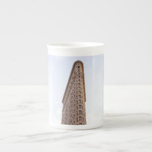 Flatiron building postcard bone china mug