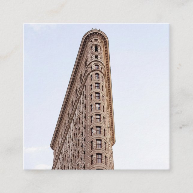 Flatiron building postcard square business card (Front)