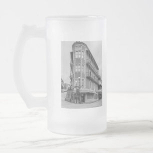 Flatiron Flats Eureka Grayscale Frosted Glass Beer Mug