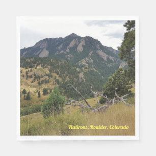 Flatirons, Boulder, Colorado - Napkin