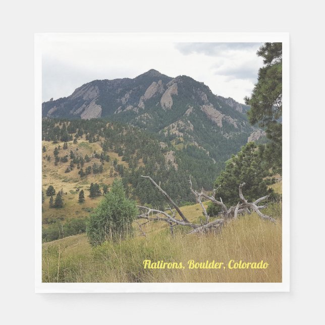Flatirons, Boulder, Colorado - Napkin (Front)