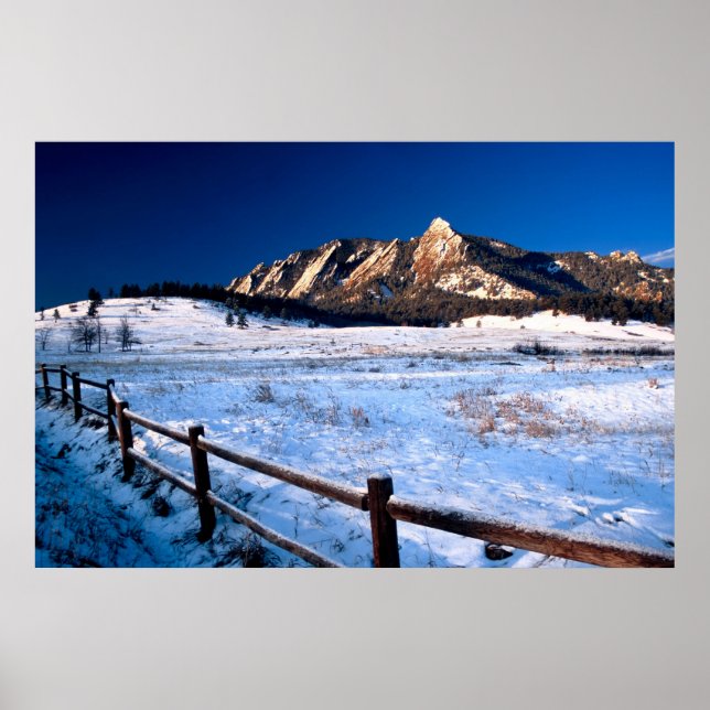 Flatirons Boulder Colorado Poster (Front)