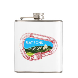 Flatirons Climbing Carabiner Hip Flask
