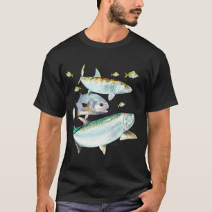 Flats Fishing Slam - Coastal Saltwater Fishing Ill T-Shirt