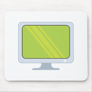 flatscreen pc monitor vector design mouse mat