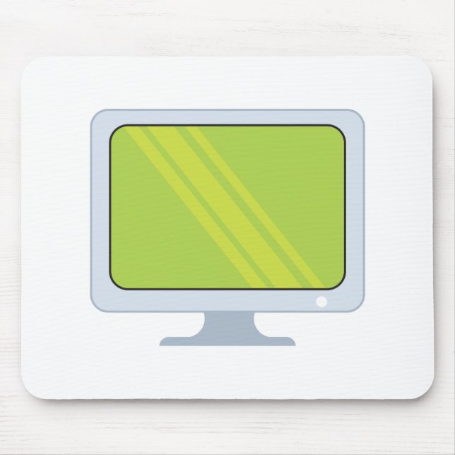 flatscreen pc monitor vector design mouse mat (Front)