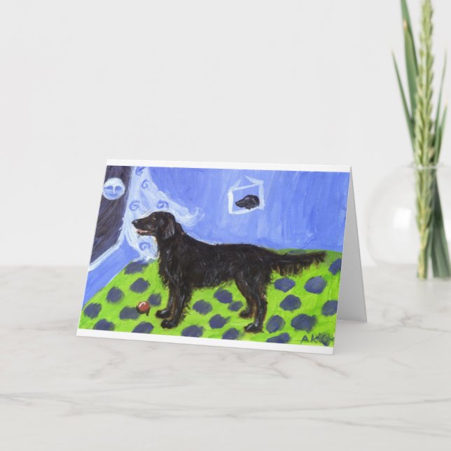 Flattie senses smiling moon card (Front)