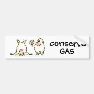 Flatulent Sheep Bumper Sticker