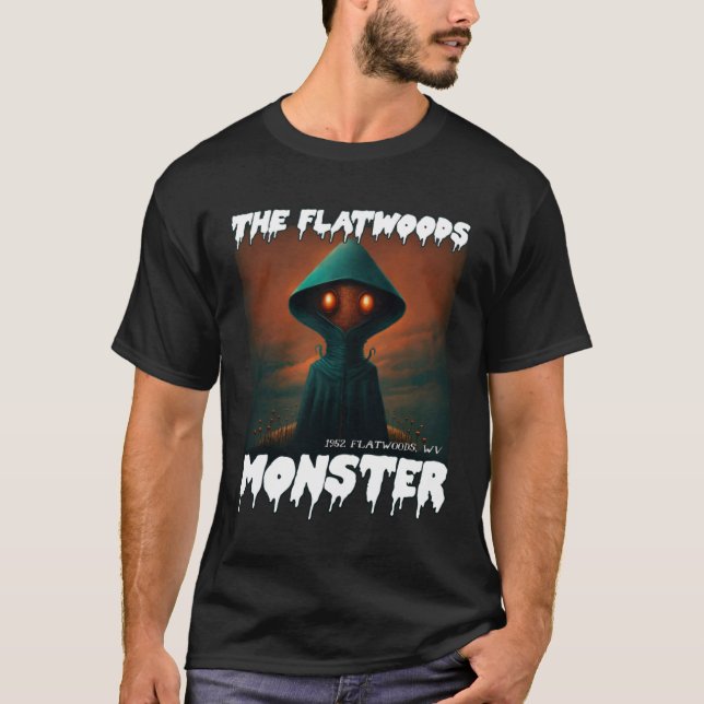 Flatwoods Monster Braxie 1952 Creepy Alien Cryptid T-Shirt (Front)