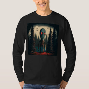 Flatwoods Monster Braxie 1952 Creepy Alien Cryptid T-Shirt