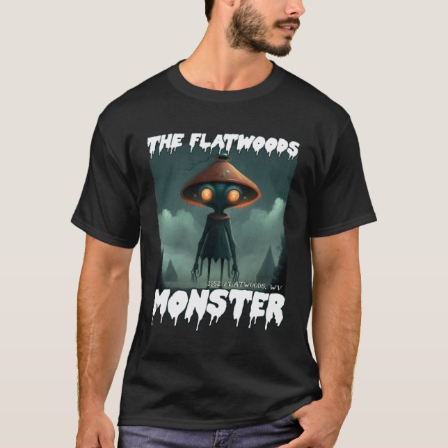Flatwoods Monster Braxie 1952 Creepy Scary Cryptid T-Shirt (Front)