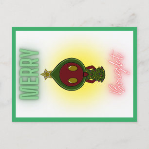 Flatwoods monster christmas postcard