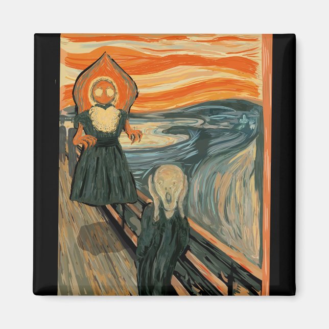 Flatwoods Monster Funny Cryptid West Virginia Souv Magnet (Front)