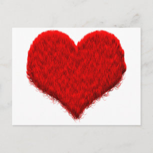 Flauschiges Herz Postcard