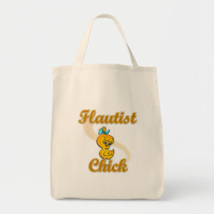 Flautist Chick Tote Bag
