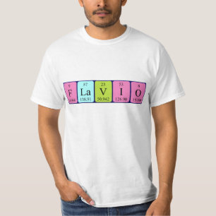 Flavio periodic table name shirt