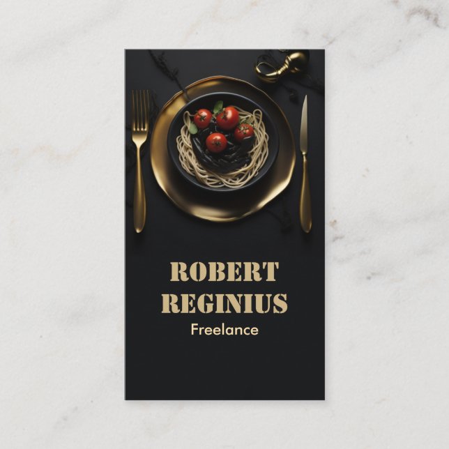 Flavorful Simplicity: Our Tomato Business Card (Front)