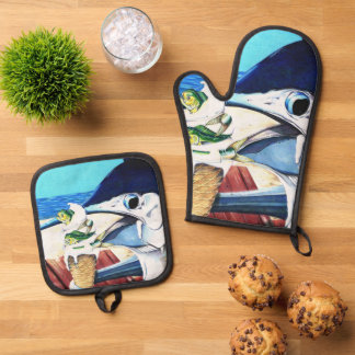 Flavors of Summer Oven Mitt & Pot Holder Set