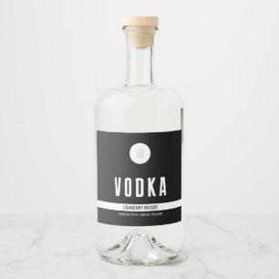 Flavour Infused Liquor Bottle With Logo Label