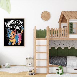 Flawless Feline Whiskers Poster