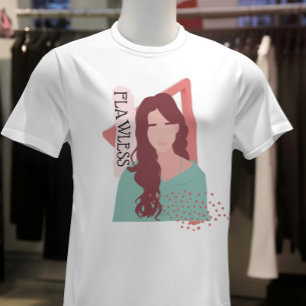 Flawless female empowering abstract graphic T-Shirt