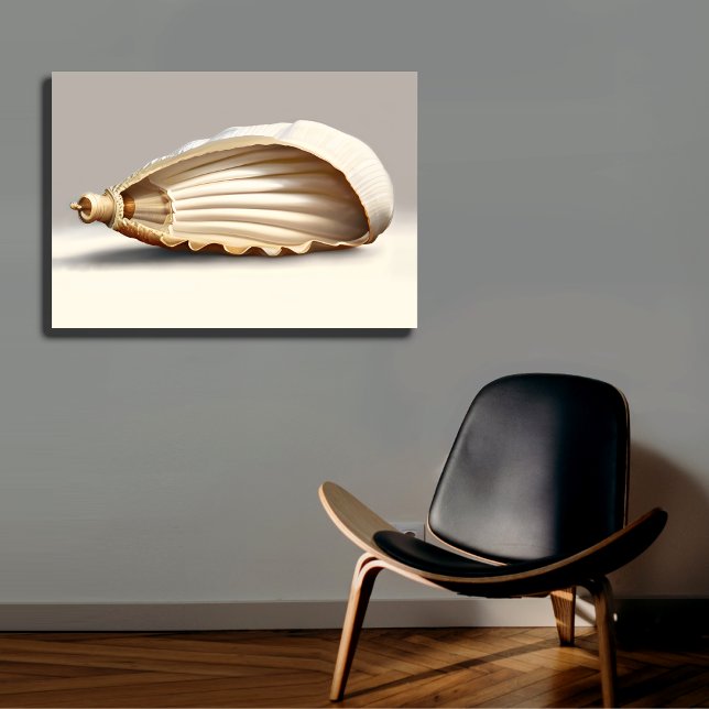 Flawless Seashell Coastal Canvas Wall Art (Creator Uploaded)