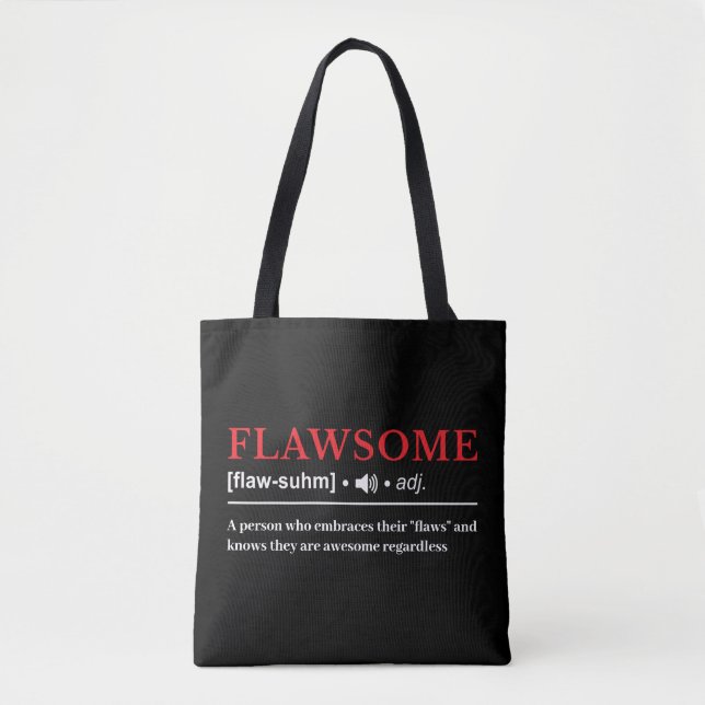 Flawsome - Customisable Definition Tote Bag (Front)